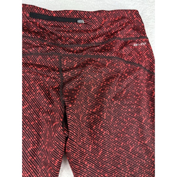 Nike Women's Dri Fit Meteor Printed Running Workout Capri Leggings X-Large Red - Picture 12 of 15